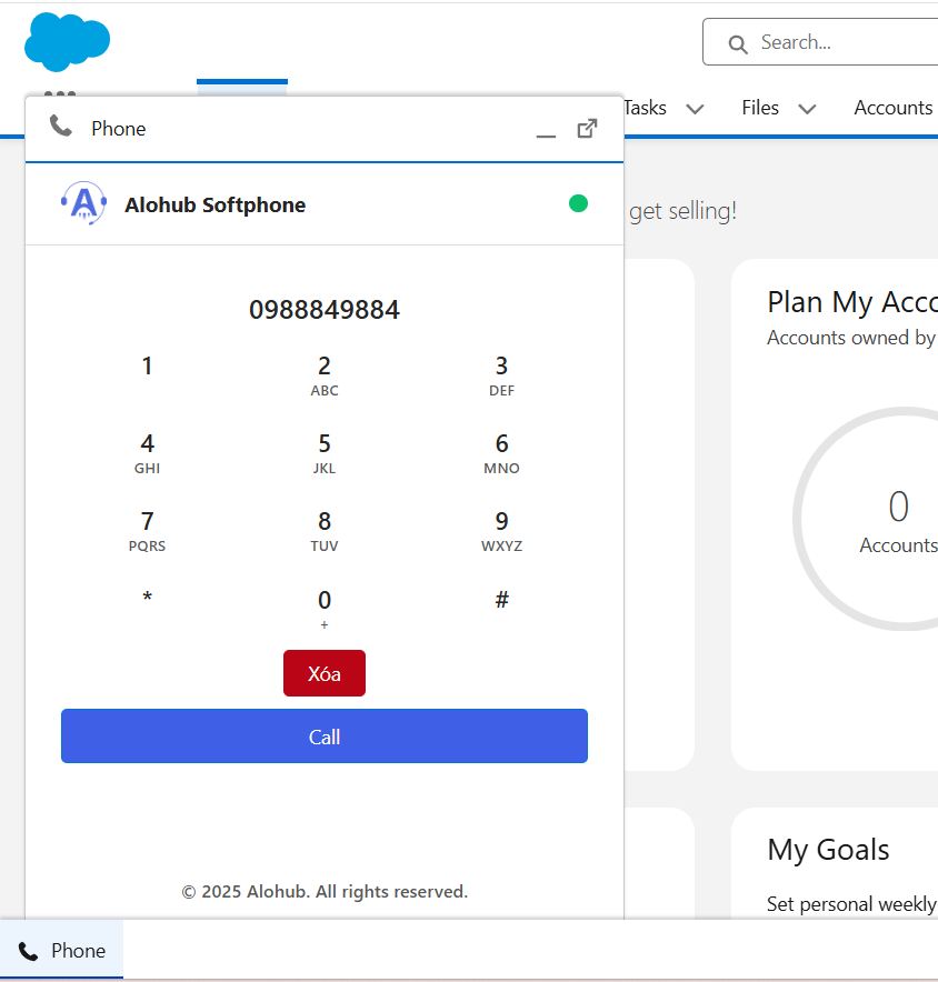 Alohub tích hợp Salesforce