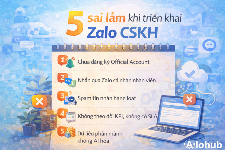 5 sai lầm khi triển khai Zalo CSKH (và cách tránh bị khóa OA)