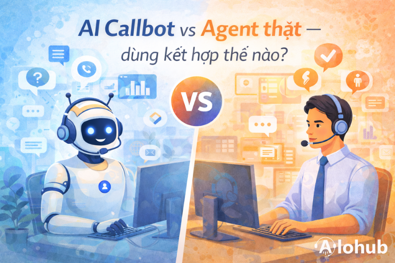 AI Callbot & Agent thật – Sử Dụng Kết Hợp Như Thế Nào?