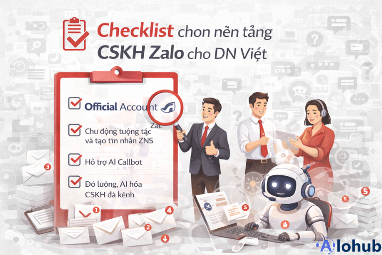 Checklist chọn nền tảng CSKH Zalo cho DN Việt