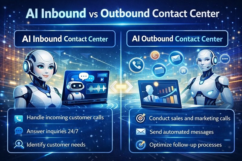AI Inbound vs Outbound Contact Center