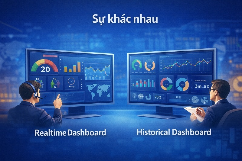 Realtime vs Historical Dashboard – Sự khác biệt quan trọng