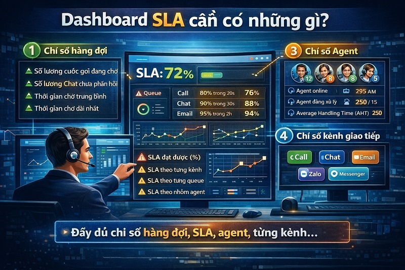 Dashboard SLA cần có những gì?