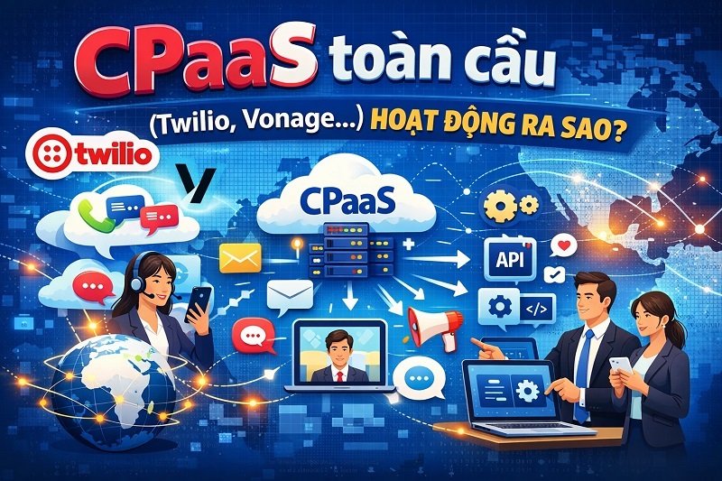 CPaaS toàn cầu (Twilio, Vonage…) hoạt động ra sao?