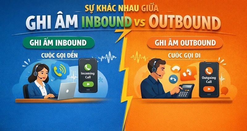 Ghi âm inbound vs outbound khác nhau thế nào?