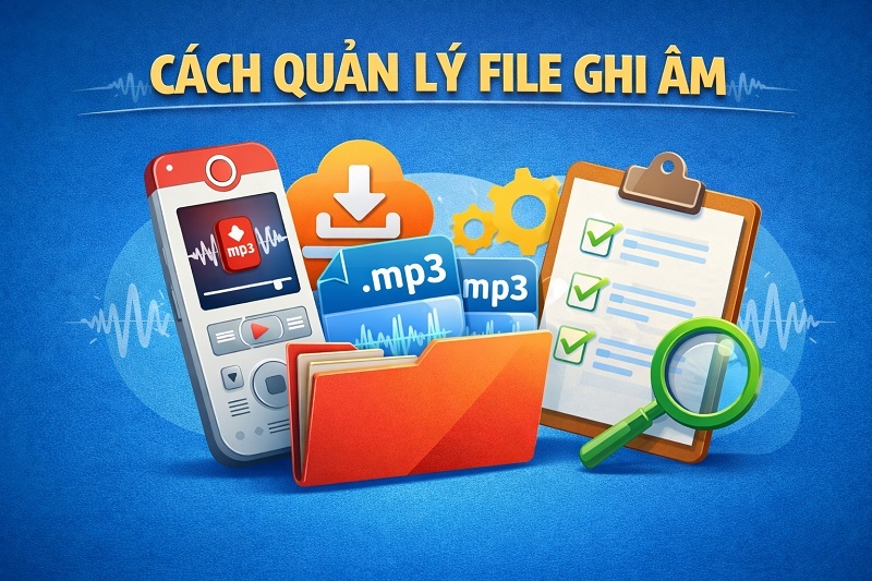 Quản lý file ghi âm như thế nào?