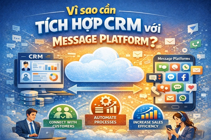 Vì sao cần tích hợp CRM với Message Platform?