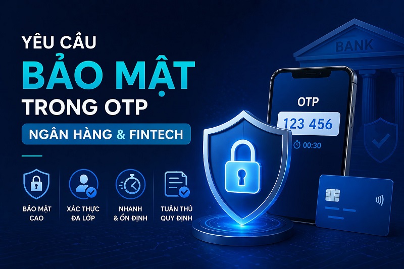 Yêu cầu bảo mật trong OTP ngân hàng & fintech