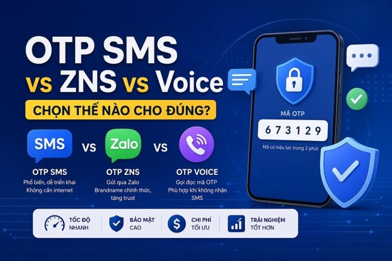 OTP SMS vs ZNS vs Voice – chọn thế nào cho đúng?