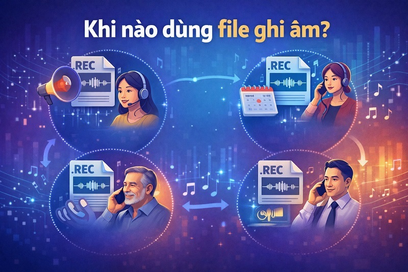 Khi nào dùng file ghi âm thay vì TTS?