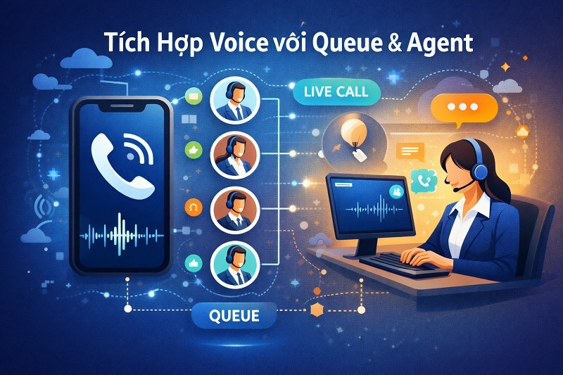 Tích hợp Voice với Queue & Agent