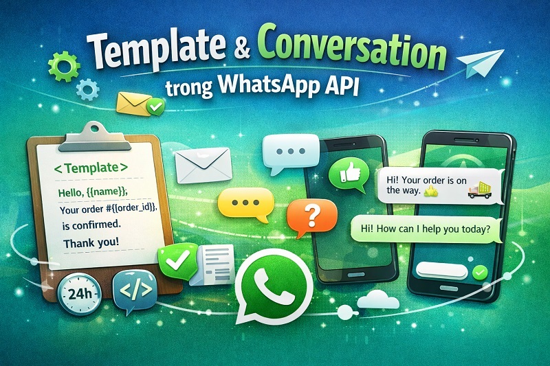 Template & Conversation trong WhatsApp API
