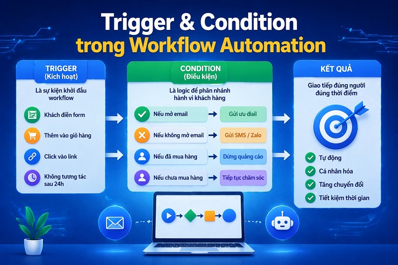 Trigger & Condition trong Workflow Automation