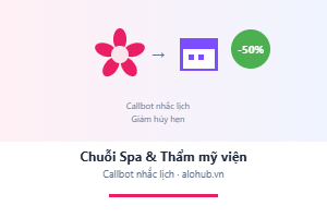 Phần mềm quản lý chuỗi spa & thẩm mỹ viện — Giảm 50% khách hủy hẹn bằng callbot
